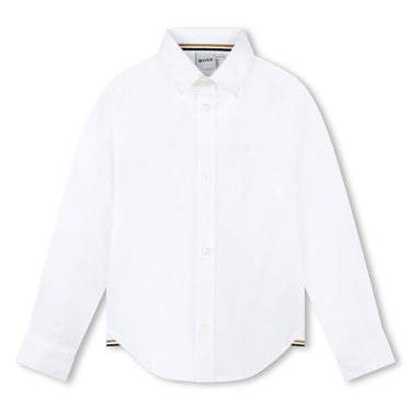 Camisa BOSS blanca para niño y adolescentes